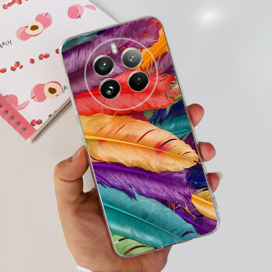 For Realme 12 Pro Plus Case Popular Flower Astronaut Soft Clear Silicone Phone Cover on Realme 12 Pro 5G 2024 Funda RMX3842 Case