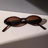 Sexy Small Oval Womens Sunglasses New Style Fashion Style Leopard Brown Sun Glasses Female Retro Style Hip Hop Shade Y2k Eyeglasses