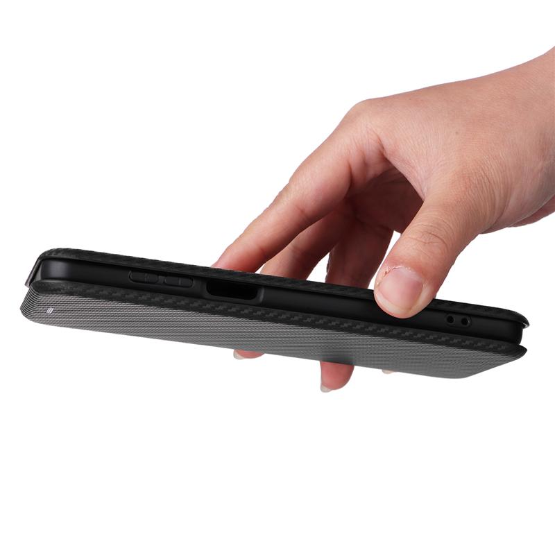 For Motorola Moto G13 4G/G23 4G/G53 5G Phone Case Card Holder Carbon Fiber Texture Leather Stand Cover