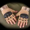 Custom Logo  Fingerless Palm Padded Anti-Slip Half Finger Gloves for Motorcycle Work Paintball Men