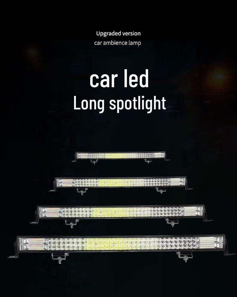 Super Bright LED Strip Spotlight 12V/24V Grille Headlight & Fog Light, Red/Blue Strobe for Trucks