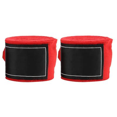 2 szt. 2,5 m elastyczny pasek bokserski Sanda Muay Thai MMA Taekwondo bandaż na ręce (Czerwony)