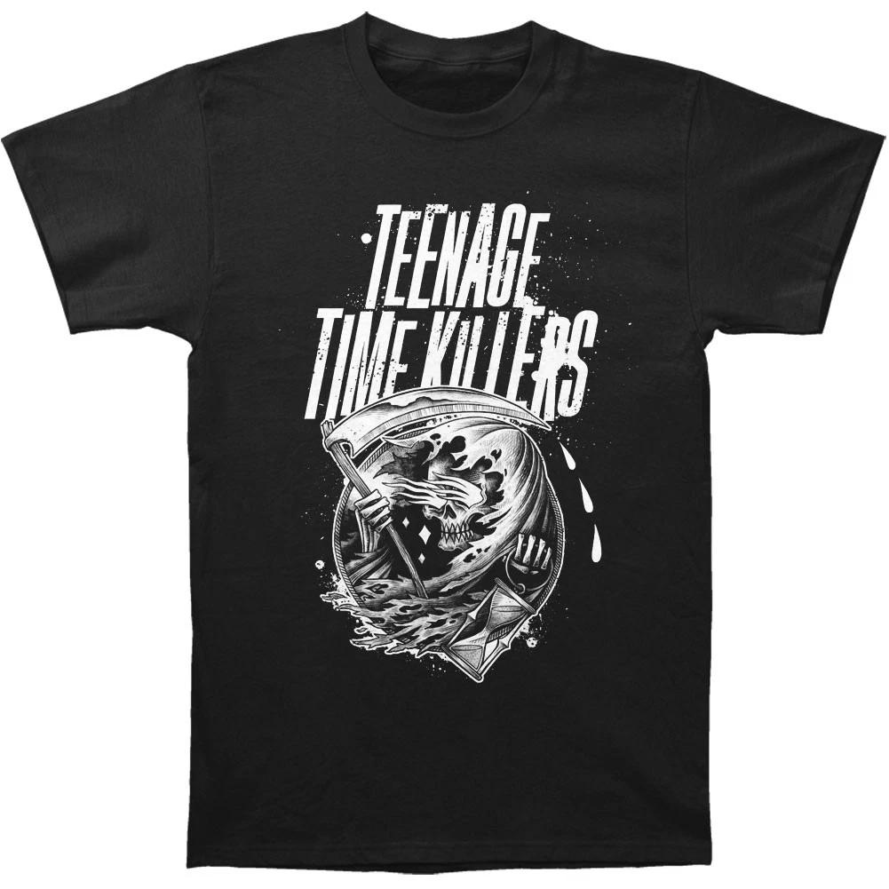 Men s Teenage Time Killers Reaper Slim Fit T-shirt Small Black XS