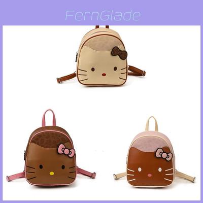 Hello Kitty Cartoon Kids Backpack With Breathable Pu Material For School And Daily Use