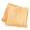 Faux Food Props PU Artificial Simulation Bread 11.5*11.5*2cm Fake Toast Slice Artificial Toast For Photography Props