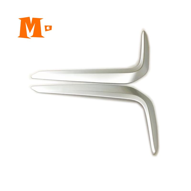 ABS Chrome For BMW 5 Series G30 530 liM 2017 2018 Exterior Front Fog Decoration Strips Cover Trim Car Accessories Sticker