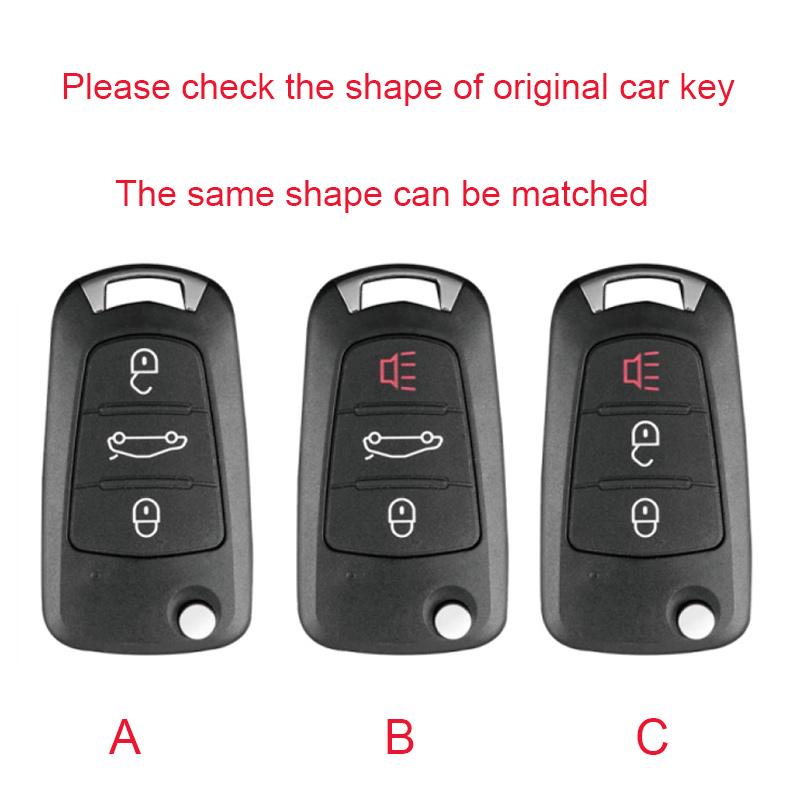 Alloy Auto Key Fob Cover Case Fit For Great Wall Haval Series Hover Series Wingle 5 6 H3 H5 H6 Series H1 Series H3 C30 C50 M4 3Buttons Housing Bag
