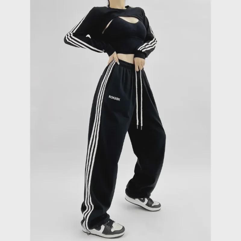 Pantaloni de trening coreeni retro Street Hip-Hop Jazz Dance pentru femei