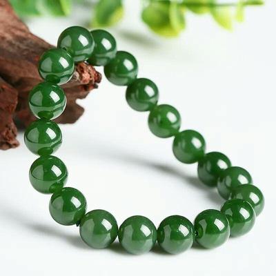Brățară din mărgele din calcedoniu de jad verde, piatră naturală, snur elastic elastic, bijuterii, farmec, femei, bărbați, cadou