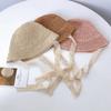 Baby Hat Summer Straw Baby Girl Cap Fashion Lace Bow Beach Children Panama Hat Princess Baby Hats and Caps Kids Hats
