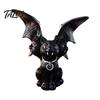 Indoor Halloween Night Light Witch Resin Lantern, Gothic Ghoul Terrifying LED Light, Soft Warm Lamp Waterproof Hell Reaper Spooky Tabletop Figurine