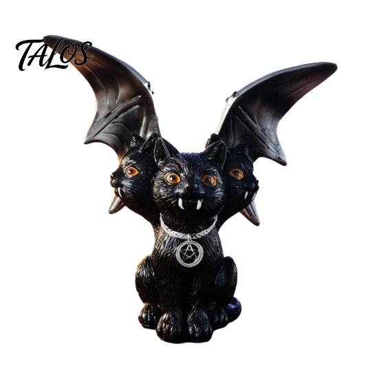 Indoor Halloween Night Light Witch Resin Lantern, Gothic Ghoul Terrifying LED Light, Soft Warm Lamp Waterproof Hell Reaper Spooky Tabletop Figurine