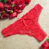 Talos Women Sexy Lace Hollow V-string Briefs Panty Thongs G-string Lingerie See Through Underwear