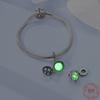 Hollow Stars Luminous Charms Bead Copper Dangle Pendant Fit Bangle Bracelet Necklace Diy Jewelry