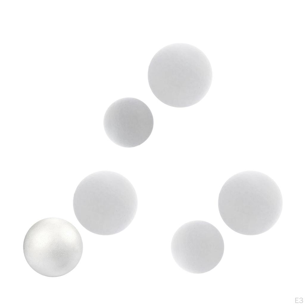 2 White Foam Balls, Balls for Crafts, Polystyrene Craft Decoration Modeling