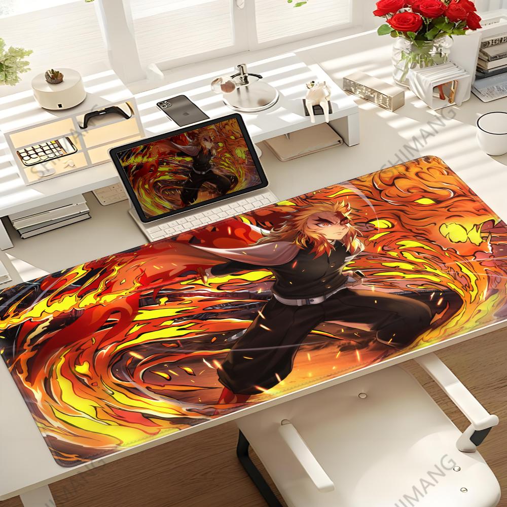 Tappetino Mouse Demon Slayer Giapponese Kimetsu No Yaiba Tanjiro Accessori Gaming Mousepad Anime Azienda Mousepad Ufficio Scrivanie Gamer