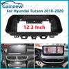 12.3 Inch Car Frame Fascia Adapter Android Radio Audio Dash Fitting Panel Kit For Hyundai Tucson 2018-2020