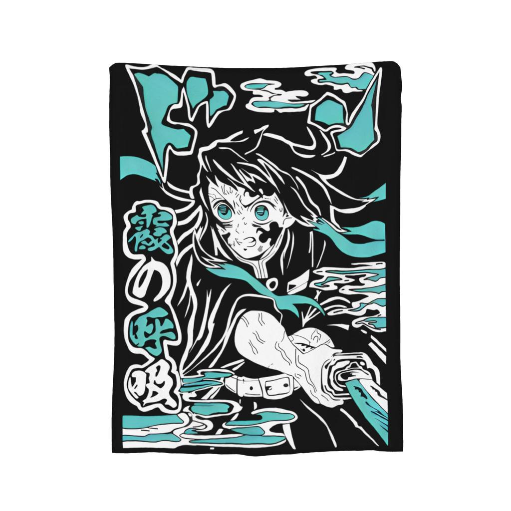 Muichiro Tokito  Blankets Fleece Awesome Breathable Throw Blanket for Bedding Lounge Autumn/Winter,
