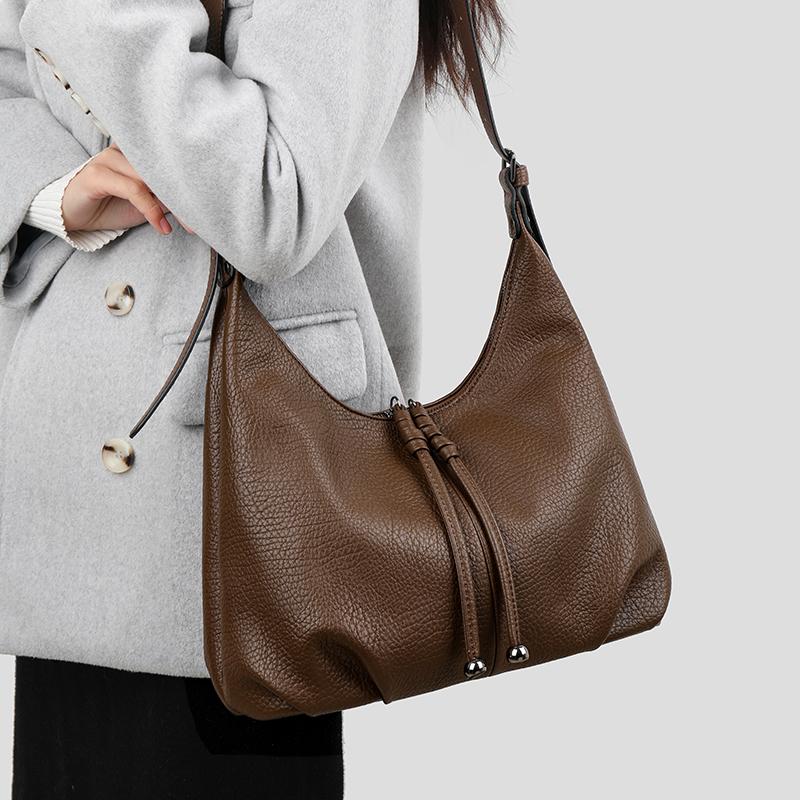 

2026 Fashi Women s PU Leather Shoulder Bags Casual Crossbody Purse for Ladies Trendy Handbag Office Work Daily Use Lightweight