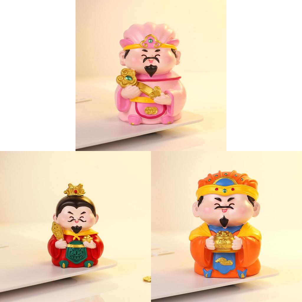 Mythology Wealth God Resin Car Decor Feng Shui Gift For Prosperity And Good Fortune