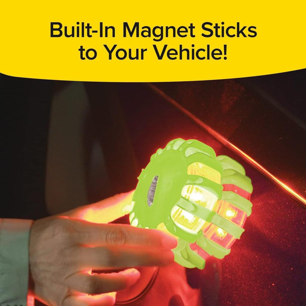 Road Usb-C Fault Emergency Rescue Warning Led Emergency Light Roadside Warning Safety Beacon Flash Disc Flare Set Magnetic Base