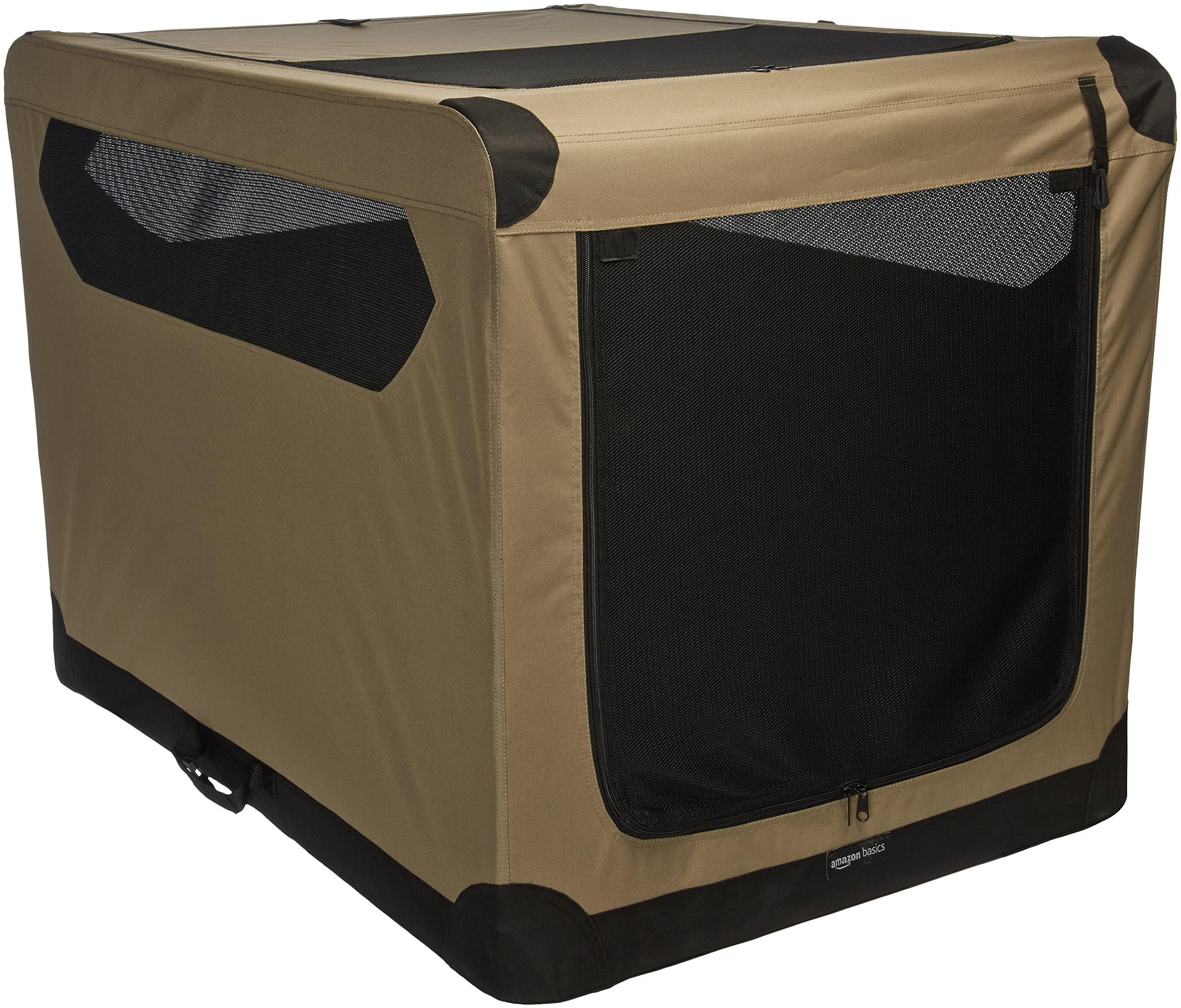 

AmazonBasics Собачий мягкий бокс-переноска складной XL 105 см x 78 см x 78 см Коричневый