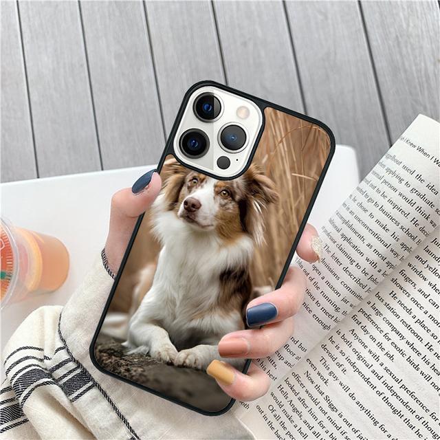 Australian Shepherd Puppy Dog Phone Case Cover For iPhone 17 Air 15 16 Pro Max 14 13 12 11 Pro Max Plus Coque