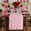Romantic Plush Love Tablecloth Thickened Dining Table Runner Valentine's Table Flag  Dining Table