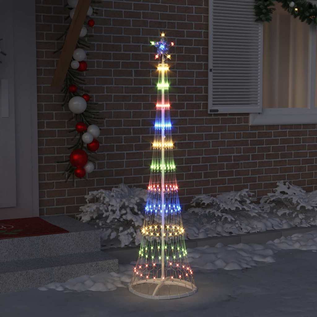 LED Christmas Tree Multicolor 51 x 51 x 190 cm Metal