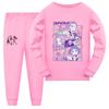 Children's Summer Sports T-shirt And Pants Two-piece Sportswear Set Long Sleeve Printed Suit