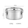 Fruit Lunch Box Food Storage Container Sturdy Space Saving Outdoor Picnic Round Bowl for Kids