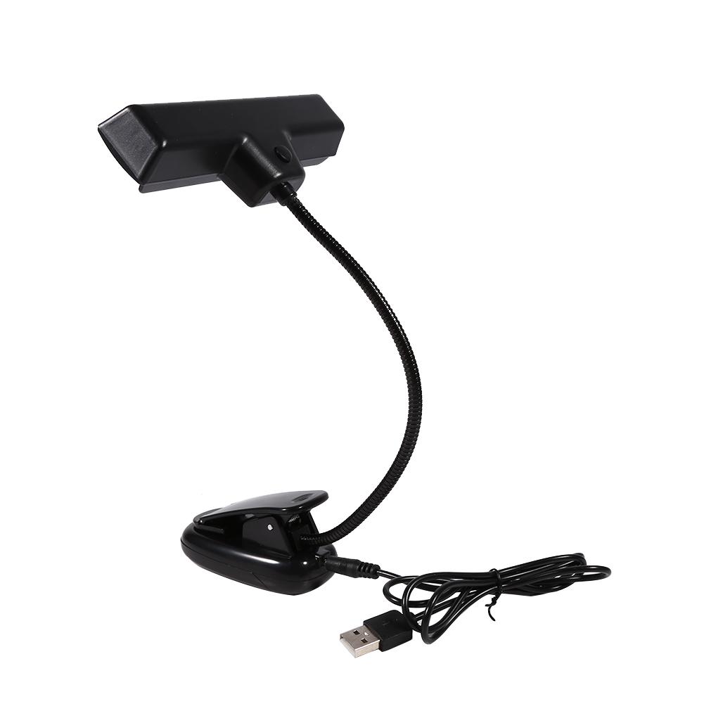 Portable 10 LED Clip on Music Stand Clamp Light Bedroom Desk Reading Lamp AC 110V ~220V 1#