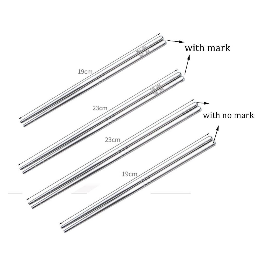 Mirror Polished Sterilizable Non-slip Chopsticks Metal Chopsticks Kitchen Accessories Tableware
