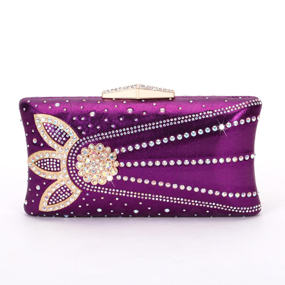 Fashion Women's Crystal Diamond Clutch Bag Luxury Rhinestone Handbags for Bridal Party Prom Minaudier Evening Wedding Purse