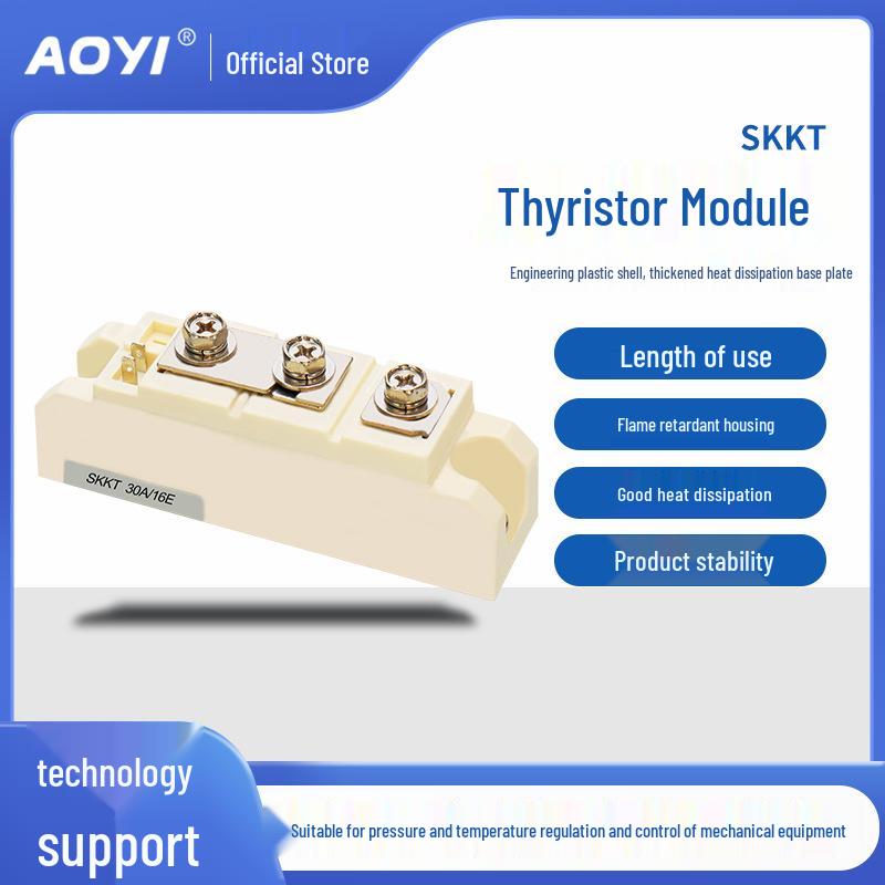Aoyi SKKT30/16E Thyristor SCR Module – 20A, 30A, 60A, 90A