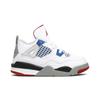 Air 4 Retro SE Kleinkind 'What The 4' (Unisex) Weiße / Militärblau / Feuerrot / Tech-Grau Kleinkindschuhe BQ7670 146
