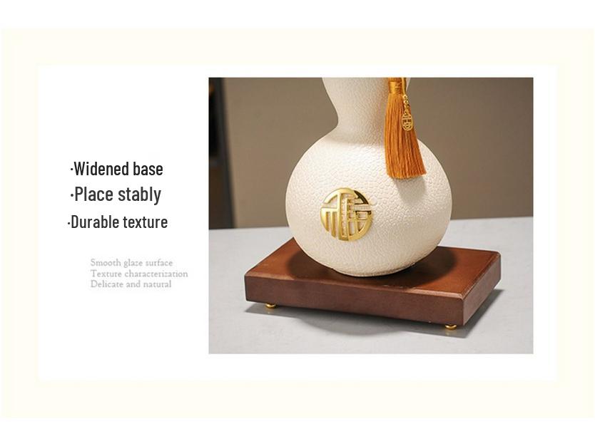 Double Fortune Gourd Ornament for Home Decor: Entrance, Hallway, Living Room, or TV Cabinet