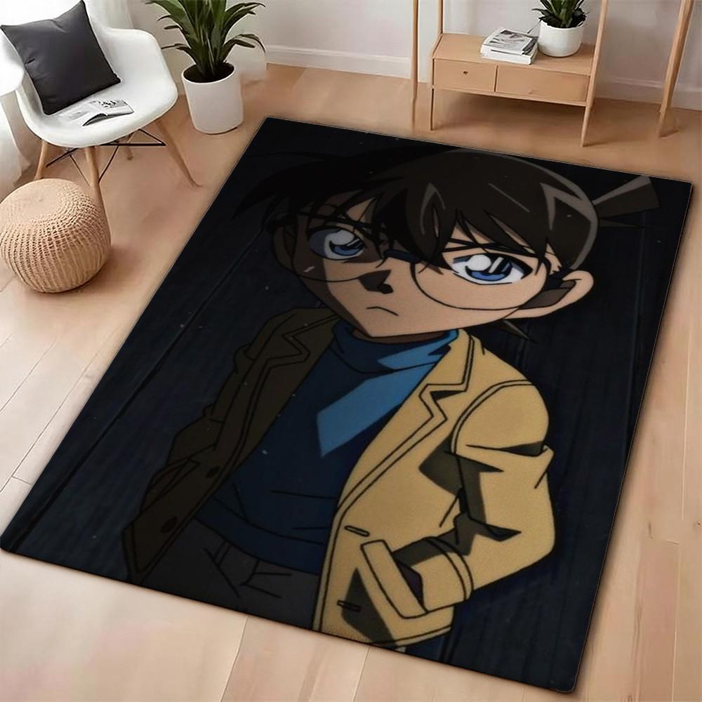 Anime Detective Action Indoor Rug Soft Texture Nonslip Carpet For Girls Bedroom Play Area Home Decor Halloween Gift