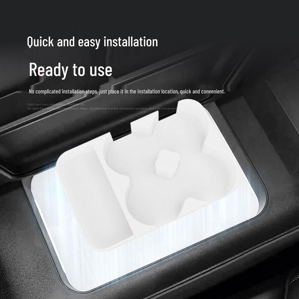 Lynk & Co 08emp Silikonmatte für Getränkehalter, Mittelkonsolenbox & Ablage - Passend für 26 Modelle