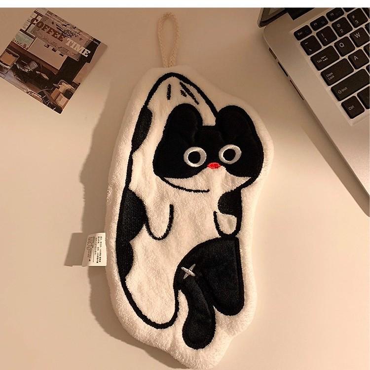 

Super Absorbent Cartoon Puppy Hand Towel - Thickened Washcloth for Bathroom & Kitchen