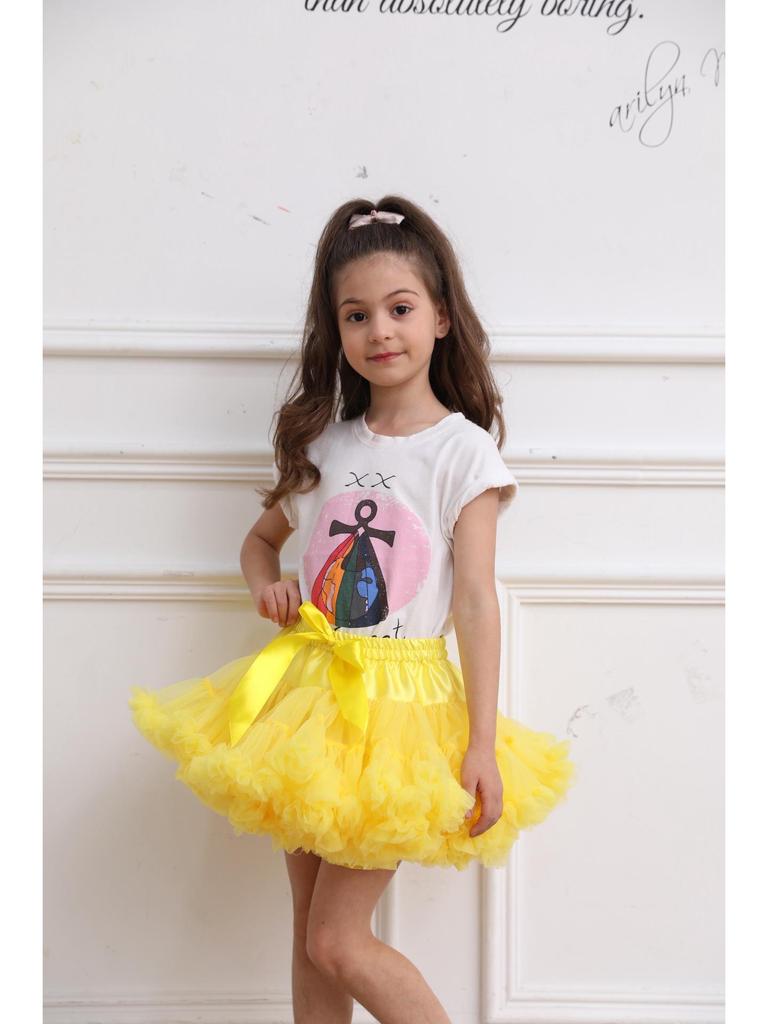 Europejska i Amerykańska Spódniczka Princess Tutu dla Dziewczynek - Pół, Lolita, Bezfiszbinowy Design