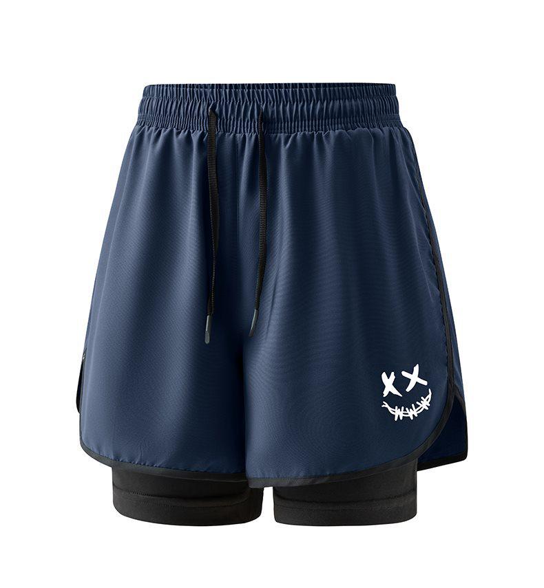 Unisex Quick-Drying Three-Quarter Running Shorts - Anti-Exposure Summer Sports Style