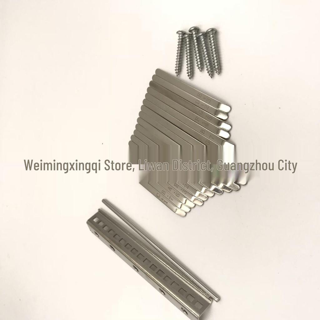 17-Tone Manganese Kalimba Keys with Thumb Piano Plectrum and Stamped Scale Accessories