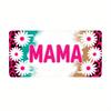 Pink Leopard Print With MAMA Car License Plate Suitable for Women Ideal for Home Decor Coffee Shop and Bar Decoration