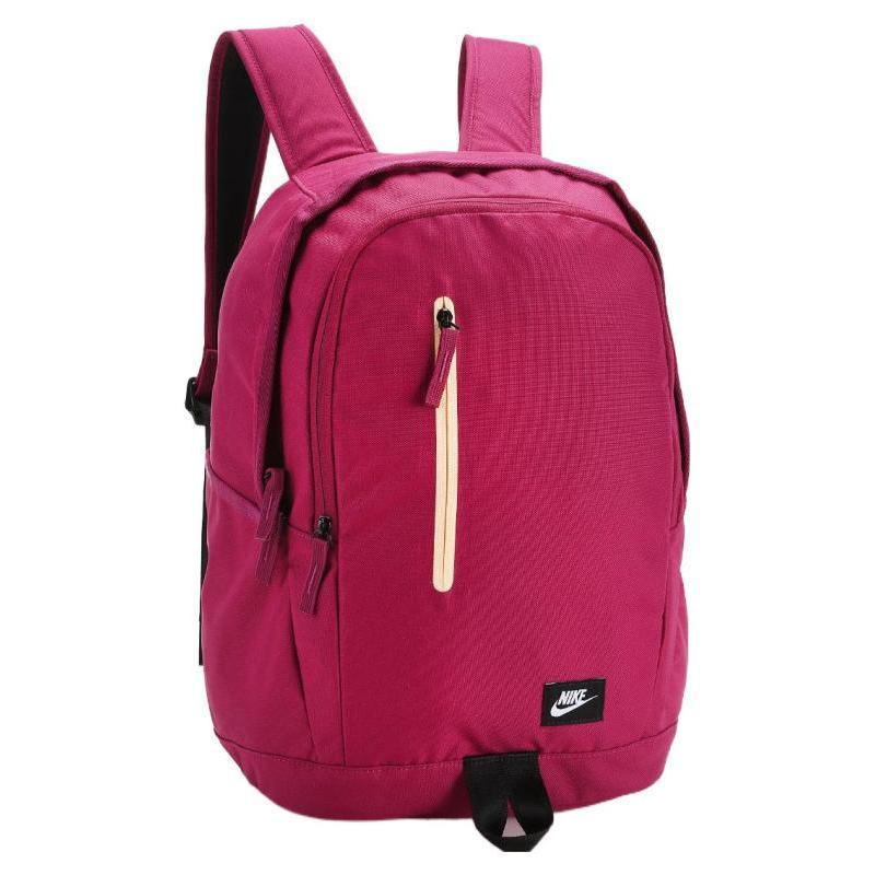 Nike Polyester Backpack Regular Unisex Rose Red Casual BA4857-665