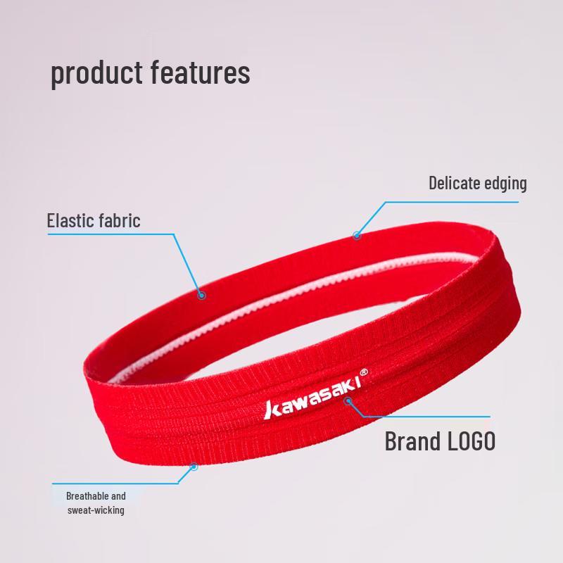 Высокоэластичная дышащая повязка на голову Kawasaki