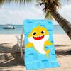 Beach Towel with B-Baby Shark Pattern - soft,absorbent,machine washable Lightweight&Modern,swimming,Travel Essentials