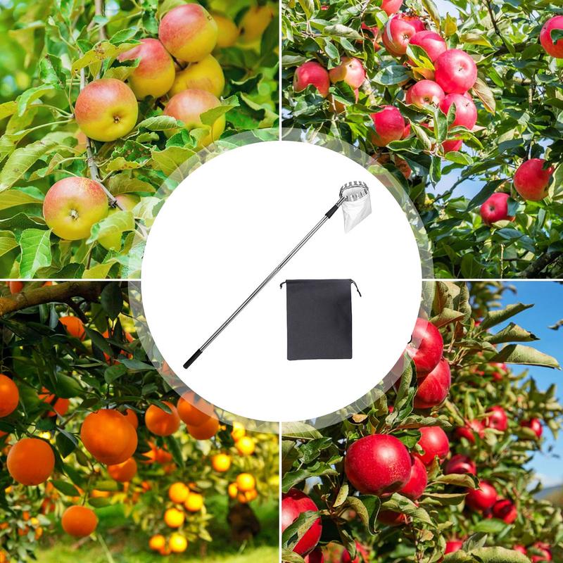 Fruchtpflücker Zitruspflücker Mit Teleskopstiel Rostfrei Verstellbar Greifer Reichwerkzeug Für Eichel Zitrone Birne Mango