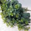 Money Leaf & Copper Coin Grass Eucalyptus Arrangement for Home Decor & Wedding Bouquets