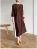 Original Design High-End Pleated Plus Size Loose Casual Dress - Light Luxury, New Spring Arrival